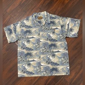 Vintage Men's Bullhead Island Series Button down Shirt LARGE Hawaiian Tropical